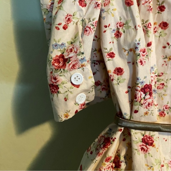 Floral Print Off the Shoulders Boho Mini Dress Nwot Size M - Picture 7 of 10